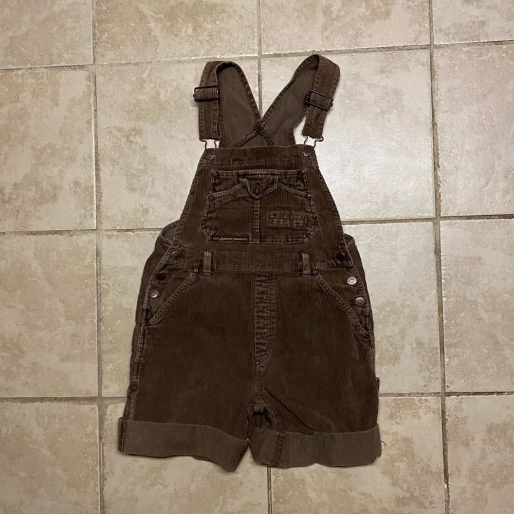 Brown Corduroy Overalls